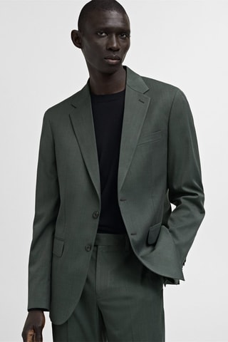 Veste costume Milán prince-de-galles - Vert
