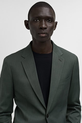 Veste costume Milán prince-de-galles - Vert