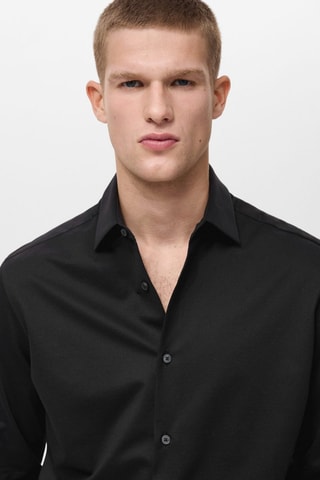 Chemise comfort stretch non-iron - Noir
