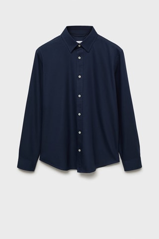 Chemise oxford 100 % coton - Bleu marine