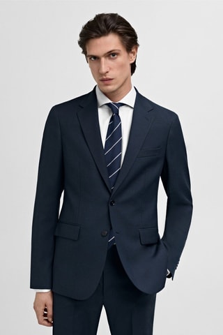 Veste costume Milán slim-fit - Bleu marine