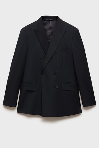 Veste de costume Monaco croisée slim-fit - Bleu marine