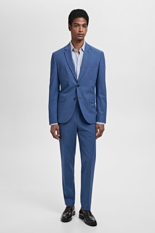 Veste costume París super slim-fit - Bleu