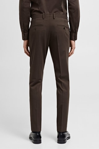 Pantalon costume Parí super slim-fit - Marron