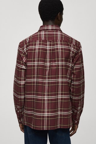 Chemise à carreaux - Bordeaux