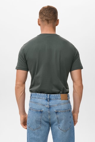 T-shirt slim-fit 100 % coton - Marron
