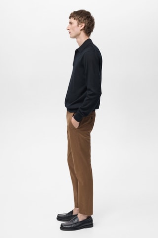 Pantalon Prato chino cropped tapered - Marron