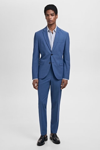 Pantalon costume Parí super slim-fit - Bleu