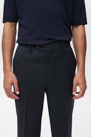 Pantalon de costume en laine froide - Bleu