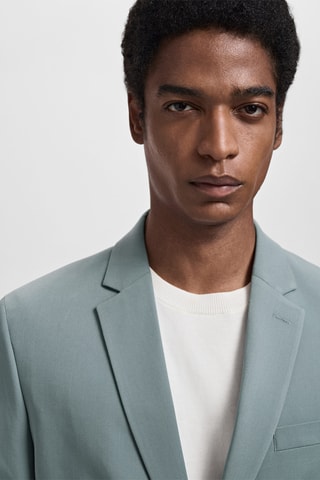 Veste costume París super slim-fit - Vert d'eau