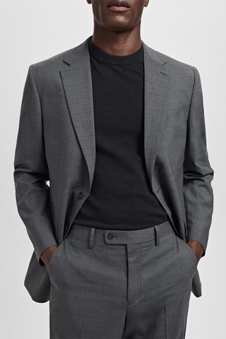 Veste costume Turin 100 % laine vierge - Gris