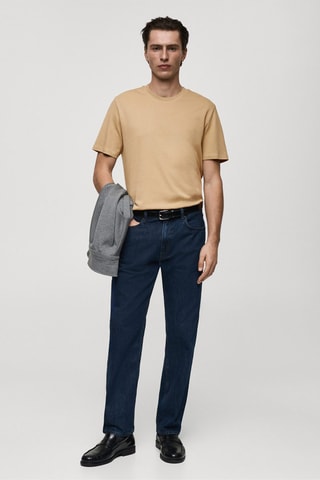 T-shirt regular fit - Marron