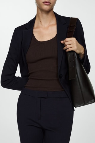 Pantalon 7/8 straight - Bleu