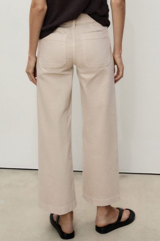 Jean wideleg poches - Beige