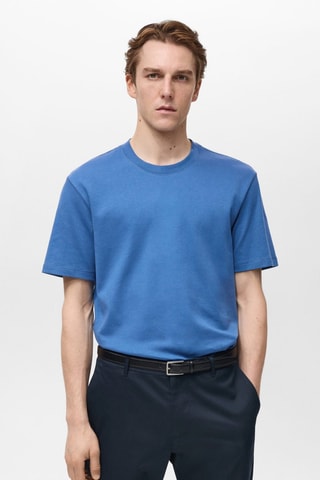 T-shirt regular fit - Bleu