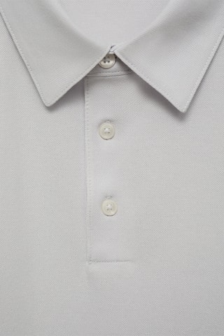 Polo coton piqué - Blanc