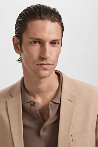 Veste costume París super slim-fit - Beige