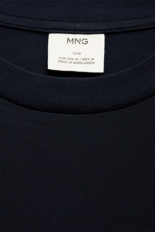 T-shirt 100 % coton regular-fit - Bleu marine