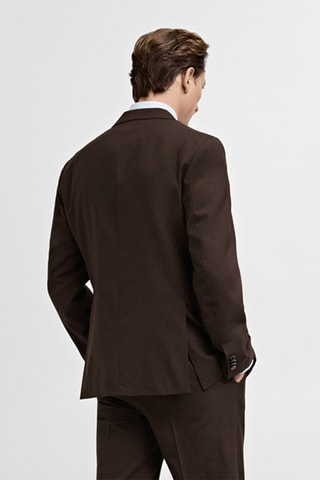 Veste costume Turín 100 % laine - Marron