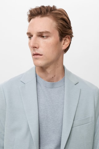Veste Verner slim-fit en coton - Ciel