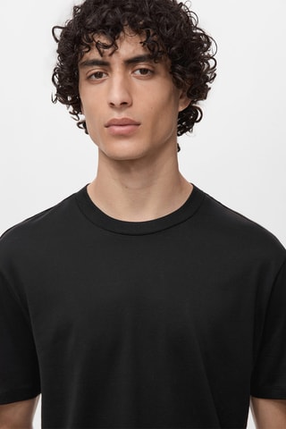 T-shirt 100 % coton regular-fit - Noir