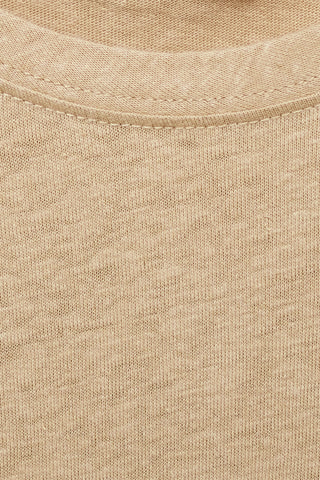T-shirt lin slim-fit - Beige