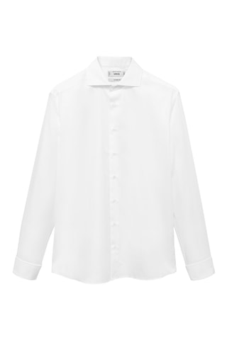 Chemise costume 100 % coton - Blanc