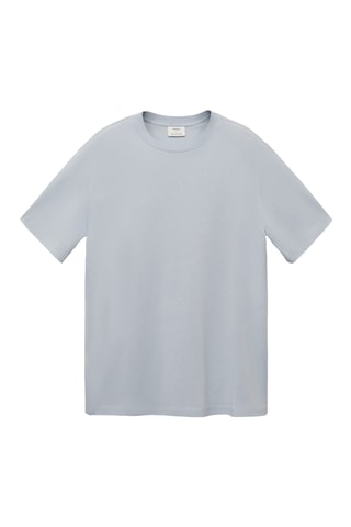T-shirt 100 % coton regular-fit - Vert d'eau