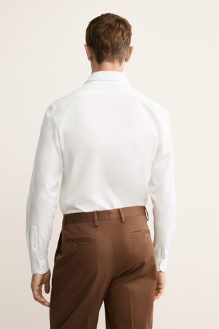 Chemise costume 100 % coton - Blanc