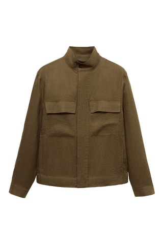 Veste col montant 100 % - Kaki