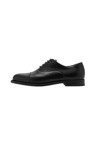 Chaussures style richelieus cuir - Noir