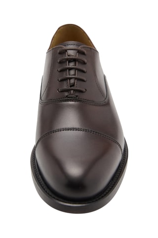 Chaussures style richelieus cuir - Marron
