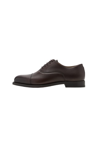 Chaussures style richelieus cuir - Marron
