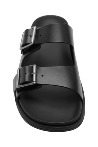 Sandales boucles cuir - Noir