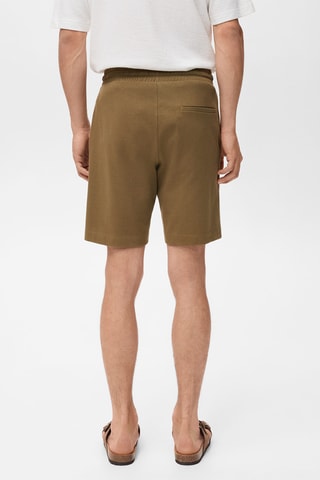Bermuda 100 % coton cordon - Kaki