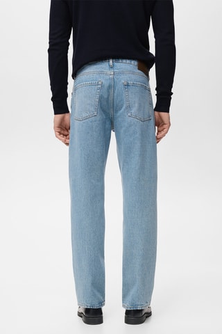 Jean Moby straight-fit délavé clair - Bleu