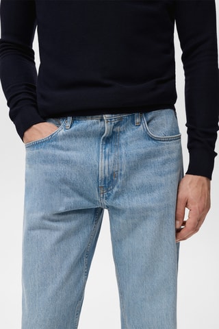 Jean Moby straight-fit délavé clair - Bleu