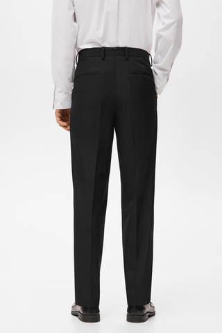 Pantalon costume regular-fit pinces - Noir