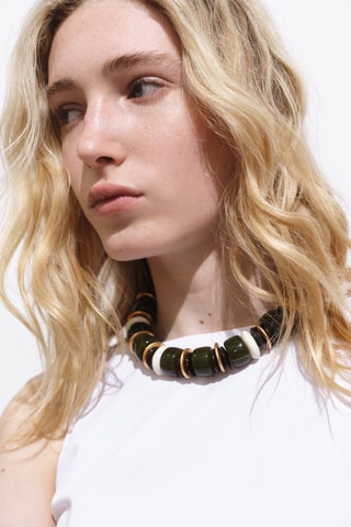 Robe midi évasée - Blanc