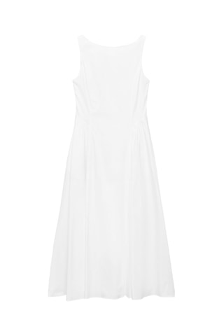 Robe midi évasée - Blanc