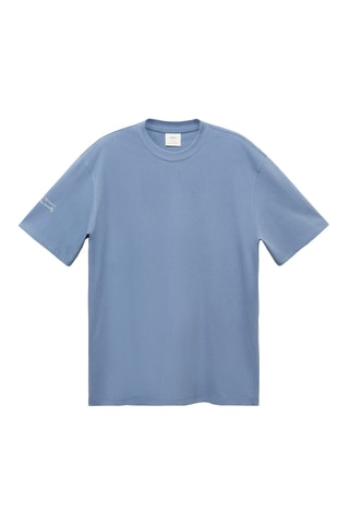 T-shirt pièce imprimé - Bleu
