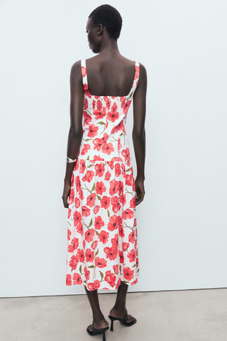 Robe coton évasée - Blanc