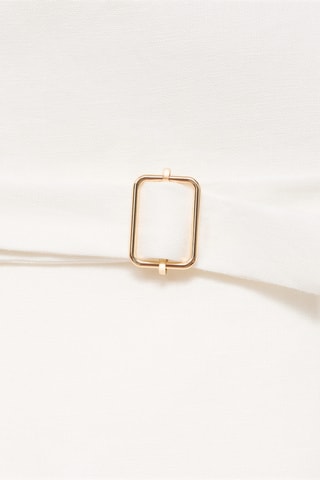 Combinaison en lin style tailleur - Blanc