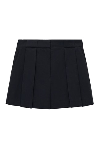 Short de costume à pinces - Noir