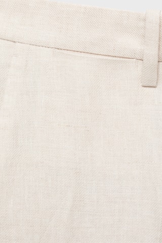 Pantalon costume Amalfi 100 % lin slim-fit - Écru