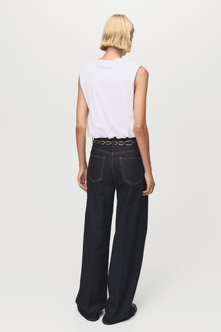 Top en coton ballon - Blanc
