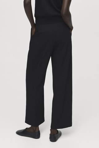 Pantalon droit pinces - Noir
