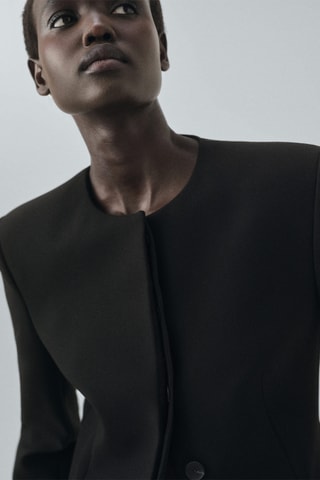 Veste de costume ajustée - Noir