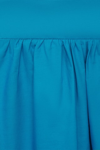 Jupe longue coton évasée - Bleu