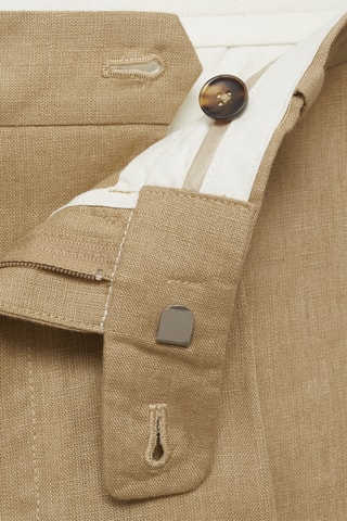 Pantalon 100 % lin slim fit - Beige